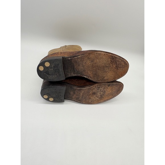 Justin Mens 7D Two Tone Apache Bullhide Pull On Western Cowboy Boots - Picture 13 of 13